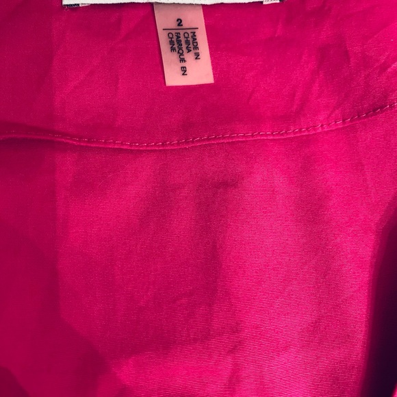 NWT DKNYC Fushcia Dress Size 2 w/ Pleat Detail - Picture 8 of 9